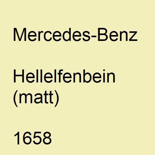 Mercedes-Benz, Hellelfenbein (matt), 1658.